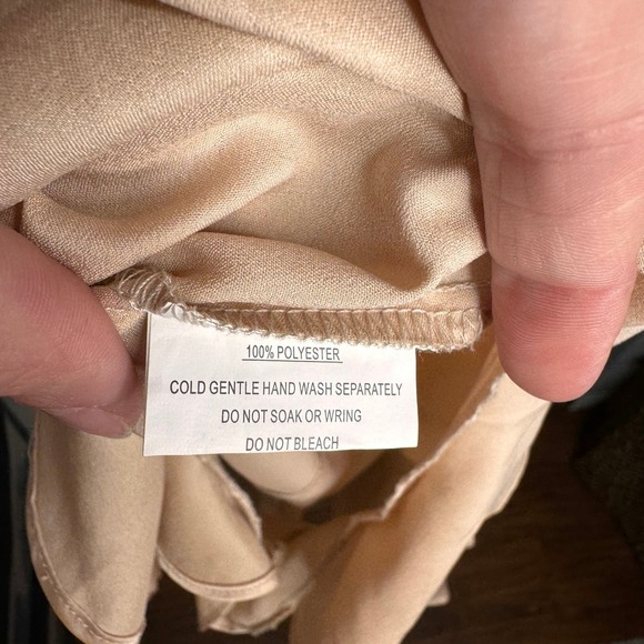 SZ MED-Selfie Leslie Ruffled Romper-champagne color - Picture 6 of 8